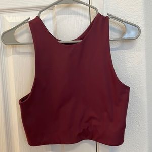 Girlfriend Collective Plum Paloma Racerback Bra Size Medium